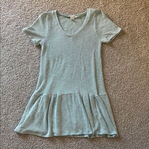 Caution To The Wind Brand: Green Striped Ballerina Top or Dress Size Small